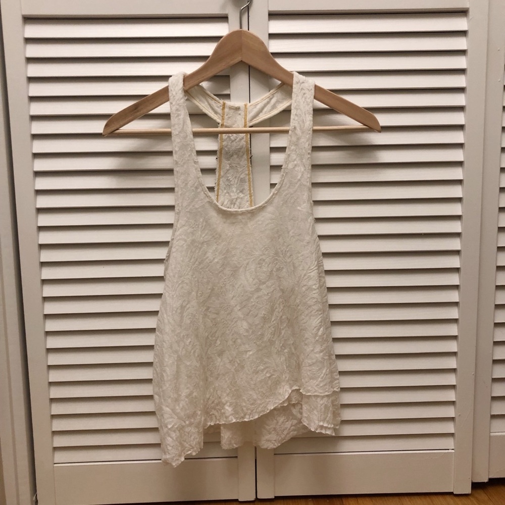 Free People XS beaded tank top